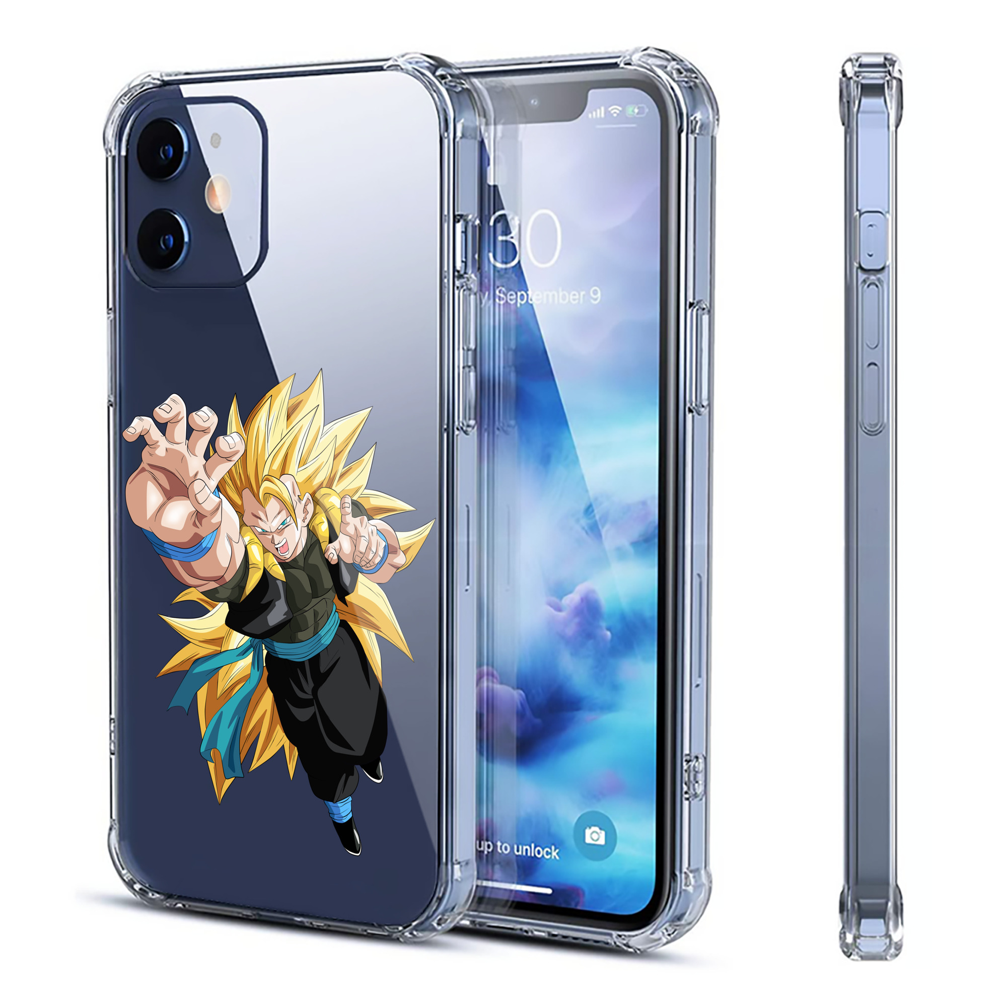 （画像用） ドラゴンボール ベジータ四世（Bejīta Yonsei）DRAGON BALL Vegeta IV 【iPhone 12シリーズ対応】透明スマホケース（クリアソフトケース）